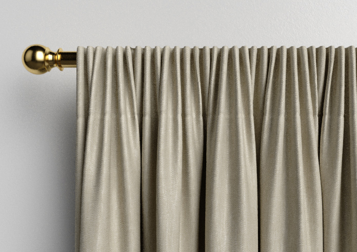 Delicate Chevron, Hessian - Made to Measure Curtains - Image 9